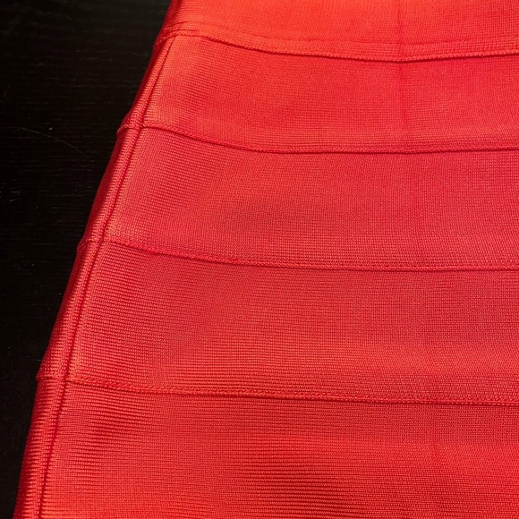 Herve Leger x Forever 21 Orange Body Con Bandage Short Mini Skirt Size XXL 2X - Picture 14 of 16